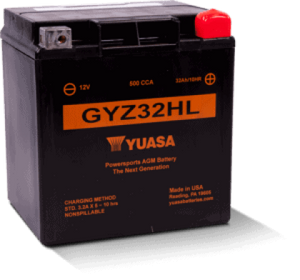 Yuasa Battery - Gyz32hl 12v High Performance Factory Activated Agm Battery (w/built In Brass Nu - M732GHL