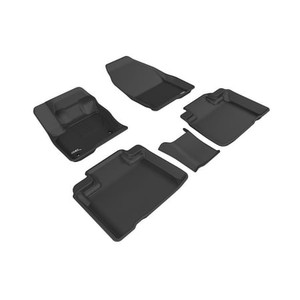 3D Mats - 15c Edge Kagu Black 1st & 2nd Row Floor Liner - L1FR09301509
