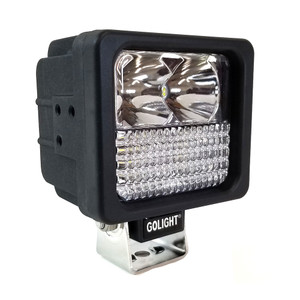 Golight GXL LED Hybrid Work Series Light Fixed Mount w/No Remote - 12V - Black - 4023