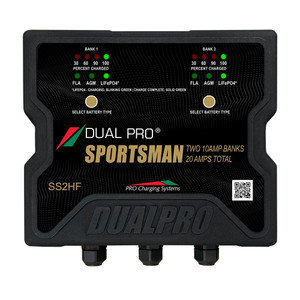 Dual Pro Sportsman Series HF Battery Charter - 20 Amp - 2 Bank - SS2HF
