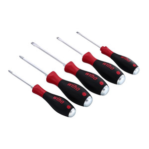 Wiha Tools - 5 Piece Softfinish X Heavy Duty Slotted And Phillips Screwdriver Set - 53075