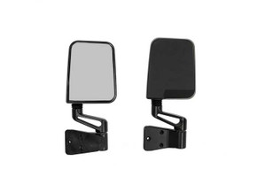 Smittybilt - 8706 Wrangler (yj/tj/lj) Half Door Side Mirrors  Black - 7694