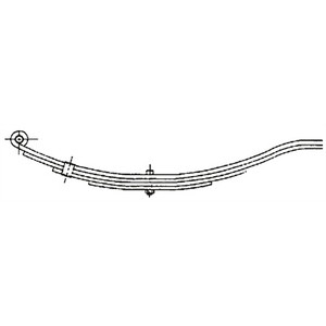 Tow-Rite - Slipper Spring 2 Leaves 0.9k30in - UNA-038