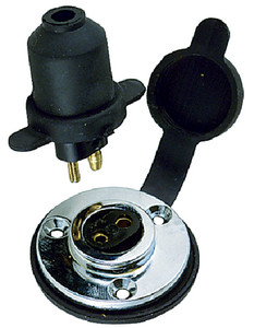 Perko - Deck Outlet&plug Chr/brs - 1189DP0CHR