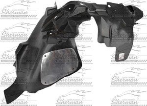 Sherman Parts - Capa Lt Frt Fender Splash Shield W/alum Pin Jeep Wrangler 0717 - 023-24SQL