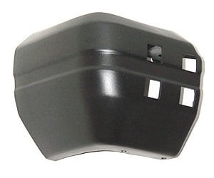 Sherman Parts - Lh Rr Bumper End Cap W/o Hole For Bumper Mtd Spare Carrier Blk (p) Cherokee /wagoneer 8496 - 075-91AL