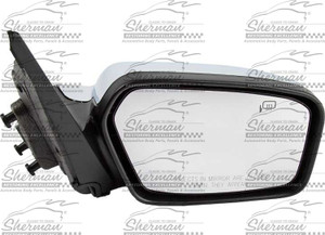 Sherman Parts - Rh Mirror Otr Rr View W/heat; W/puddle; W/memory; Chr Cover; Mkz 0710 - 408-320AR