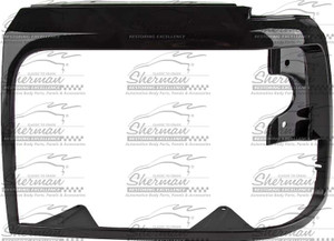 Sherman Parts - Lh Headlamp Door Blk Ford P/u 9298 (f150 9296; F250/f350 9298) ; Bronco 9296 - 578-95BL