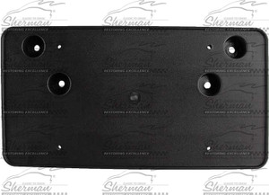 Sherman Parts - Front Bumper Lic Brkt Blk Textured Camaro 1014 - 701-90LB