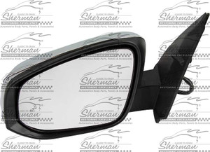 Sherman Parts - Lh Mirror Otr Rear View W/blind Spot Detection;w/signal Lamps;w/cover;chrome Toyota Tacoma 1617 - 8125F-300-1