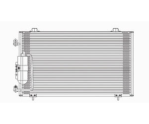Sherman Parts - Condenser W/ Receiver Dryer Vibe 0308 - 84726