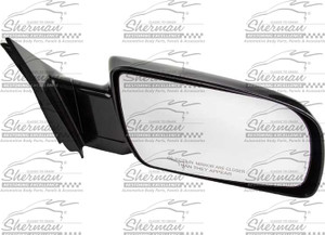 Sherman Parts - Rh Dr Mirror Man Nonhtd Gloss Blk Fldg / C/k P/u 8802;blazer/t Ahoe/yukon 9200;suburban 9299 - 900-301R