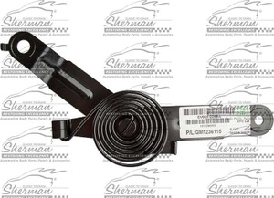 Sherman Parts - Hinge Spring Lh 9907 Sil/sier - 901-42AL