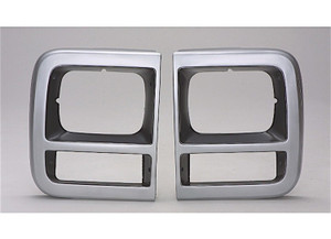 Sherman Parts - Lh Headlamp Door Sil/dk Arg W/ Single Rect Headlamp Chevy/ Van 9296 - 931-96CL
