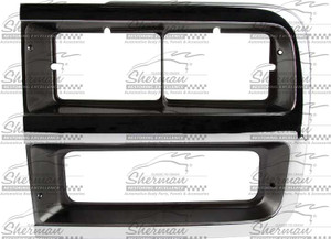 Sherman Parts - Lh Headlamp Door Chr/dk Arg W/ Dual Rect Headlamp Chevy Van 9296 - 931-96DL