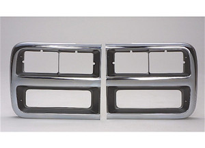 Sherman Parts - Rh Headlamp Door Chr/dk Arg W/ Dual Rect Headlamp Chevy Van 9296 - 931-96DR