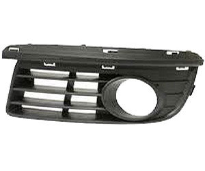 Sherman Parts - Lh Front Bumper Outer Grille W/ Fog Lamp Hole Mat Blk Jetta Sdn Gen5 0510 - 9532A-99-3