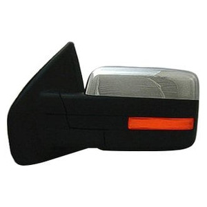 Sherman Parts - Lh Mirror Otr Rear View Std Type;pwr;w/o Puddle Lamp;htd;w/o Auto Dimmer;chrome Ford F150 0910 - 579C-320EL