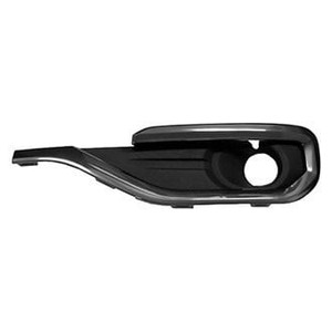 Sherman Parts - Lh Front Bumper Insert Fog Lamp Bezel; W/fog Lamps; Black Gmc Acadia 1719 - 615-95AL