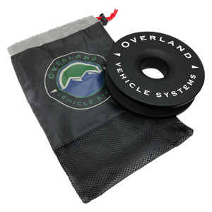 Overland Vehicle Systems - Recovery Ring 6.25in 45000 Lb. Black W/storage Bag - 19240004