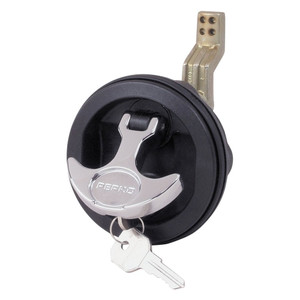 Perko - Surfacemount Locking Latch For 1/83/4in Thick Carpeted Surface 21/2in Hole11/42in Cam Bar Blk - 1091DP5BLK