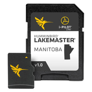 Humminbird - Lakemaster Digital Micro Map Card With Sd Adaptermanitoba V1 - 600056-1