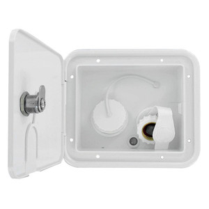 Valterra - Gravity/brass City Water Inlet Hatch White Bulk - A01-2000