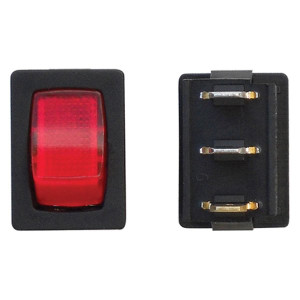 Valterra - Mini Illuminated On/off Spst  Black/red 1/card - DG623VP