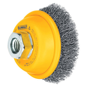 DeWalt Tools - 3 X 5/8in11 Hp .014 Carbon Crimp Wire Cup Brush - DW4910