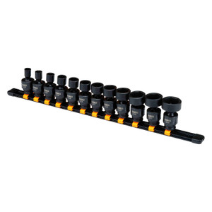 DeWalt Tools - Drive Impact Universal Socket Set 3/8in Black/yellow 12 Pcs - DWMT19228