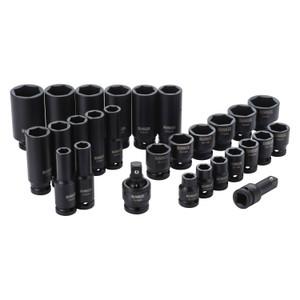 DeWalt Tools - Dewalt Impact Socket Set Sae Combination Set 1/2in Drive 28piece - DWMT19244