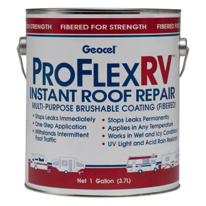 Geocel - Pro Flex Rv Instant Roof Repair Multipurpose Brushable Repair Coating (fibered) 1qt White - GC24801