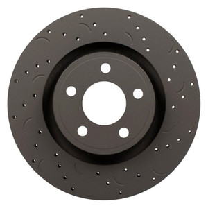 Hawk Performance - 2006  2010 Hummer Talon Crossdrilled & Slotted Rotors - HTC4465