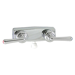 Valterra - Shower Valve W/ Vac Brkr 4in 2 Lever Teacup Plastic Chrome - PF213351