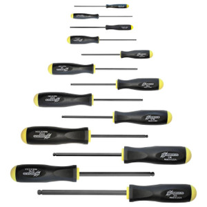 Bondhus Balldriver SAE HEX Ball End Screwdrivers .050" to 3/8" (13 Piece) - 10637