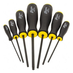 Bondhus Balldriver SAE HEX Ball End Screwdrivers 5/64" to 3/16" (7 Piece) - 10645