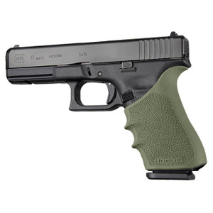 Hogue HandAll Beavertail Grip Sleeve for Full Size Glock - Gen 1 2 & 5 (OD Green) - 17021