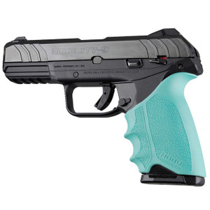 Hogue HandAll Beavertail Grip Sleeve for Full Size Ruger Security-9 (Aqua) - 17704