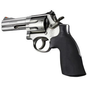 Hogue S&W K/L-Frame Round Butt Rubber without Finger Grooves Monogrip (Black) - 19012