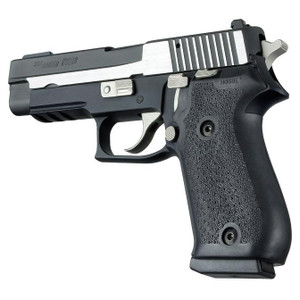 Hogue Sig Sauer P220 American OverMolded Rubber Grip without Finger Grooves (Black) - 20010