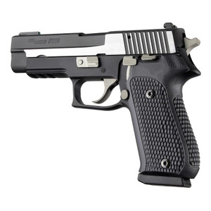 Hogue SIG Sauer P220 DA/SA American - Piranha - G10 SOLID BLACK - 20139