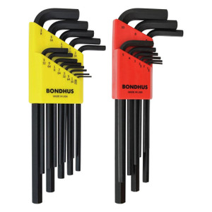 Bondhus Metric/SAE HEX Long L-Key Double Set (22 Piece) - 22199