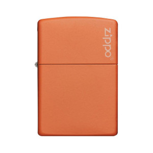 Zippo Windproof Lighter Orange Matte w/Zippo Logo - 231ZL