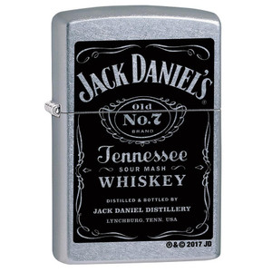 Zippo Windproof Lighter Jack Daniel's Label Street Chrome Finish - 24779