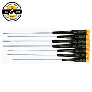 Wiha ESD Safe Precision Extra Long Screwdriver Set (7 Piece Set) - 27393