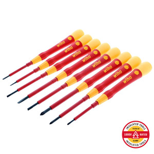 Wiha Insulated PicoFinish Precision Screwdriver Set (8 Piece Set) - 32088