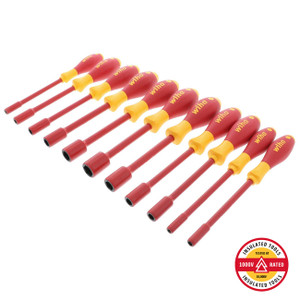 Wiha Insulated SoftFinish SAE Nut Drivers (11 Piece Set) - 32296