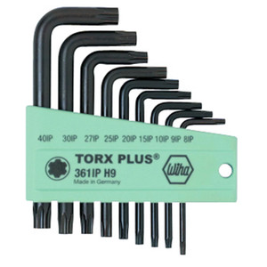 Wiha TorxPlus L-Key Short Arm Set (9 Piece) - 36199