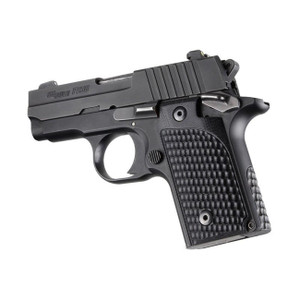 Hogue Sig Sauer P238 Piranha Grip G10 - G-Mascus (Solid Black) - 38139