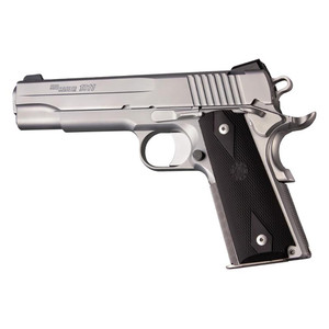 Hogue 1911 Government Model Checkered with Diamonds Rubber Grip without Finger Grooves (Black) - 45010